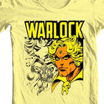 Adam Warlock T-shirt retro adult regular fit yellow cotton graphic tee