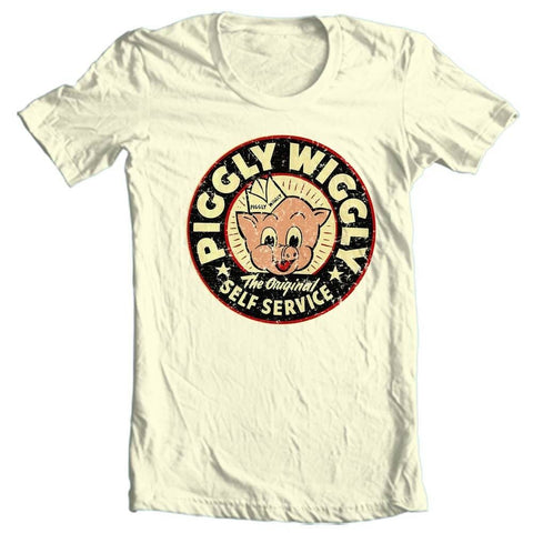Piggly Wiggly Self Service T Shirt vintage nostalgic sign style graphic tee