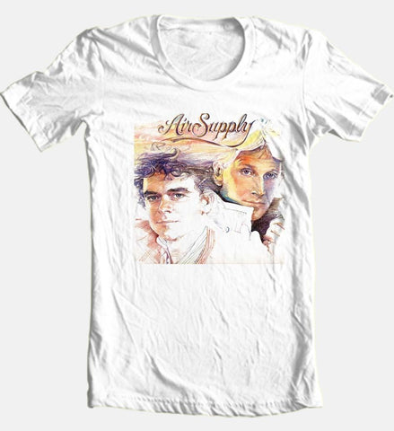 Air Supply T-shirt adult regular fit 100% cotton graphic white tee