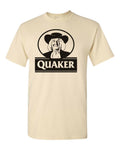 Quaker Oats T-shirt retro vintage 80s brands 100% cotton graphic men tee