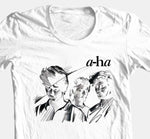 A-HA Retro Vibes Graphic Tee - Iconic 80s Synthpop Band T-Shirt - Retro T-shirt