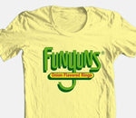 Funyons T-shirt retro 1980's vintage brand 100% cotton graphic yellow tee