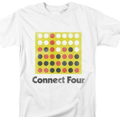 Connect Four T-shirt classic board game retro 70s 80s toys graphic printed tee