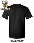 Johnny Bravo Oohh, Mama! T-shirt mens regular fit black cotton graphic tee CN118