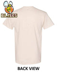 Johnny Bravo Stud T-shirt cartoon network 100% cotton beige graphic tee CN253