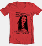The Munsters T-shirt Lily How Lovely retro 60s TV red graphic tee printed