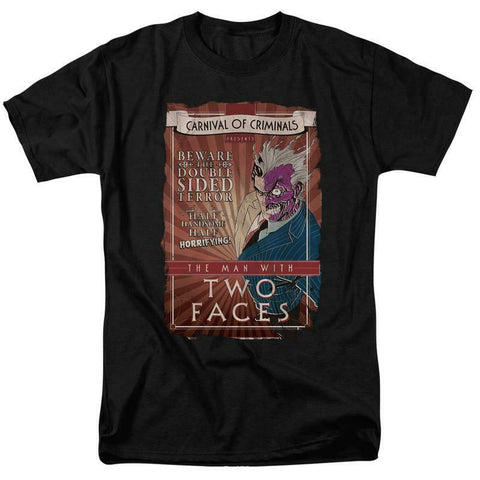 DC Comics The Man with two faces Carnival of Criminals retro Tee BM2186