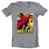 Adam Warlock T-shirt retro 70's adult regular fit gray cotton graphic tee