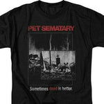 Stephen Kings Pet Sematary retro 80s horror movie black t-shirt