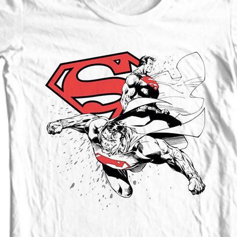 Superman T-shirt DC comic justice league man of steel superhero tee shirt 