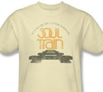 Soul Train T-shirt men's regular fit tan cotton graphic tee crew neck ST118