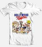Hollywood Knights 2XL T-shirt men's classic fit cotton white graphic tee