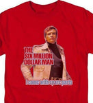 The Six Million Dollar Man Retro 70's Sci-Fi TV series graphic t-shirt NBC534