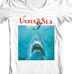 Under the Sea T-shirt Jaws Little Mermaid Disney funny graphic t-shirt for sale online shop