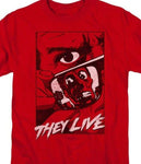They Live T-shirt men's classic fit cotton crew neck graphic red tee UNI968