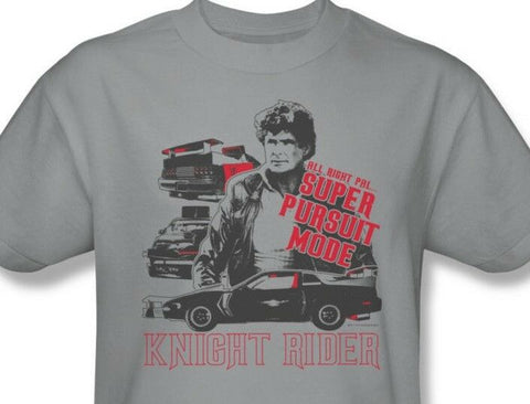 Knight Rider T-shirt KITT David Hasselhoff retro 1980's TV cotton tee NBC196