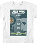 Star Trek T-shirt The Next Generation Encounter at Farpoint graphic tee throwback design tshirts for sale