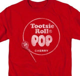 Tootsie Roll T-shirt Blow Pop Cherry cotton red graphic tee TR111
