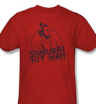 SNL Samurai Hit Man T-shirt John Belushi retro vintage 70s red tee for sale
