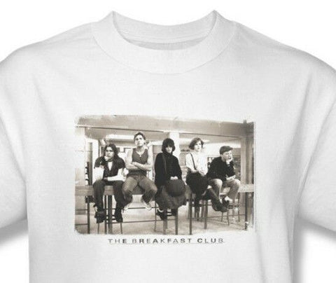 The Breakfast Club T-shirt retro 1980's style movie cotton white tee