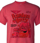 FrankenBerry Tshirt Heather Red Monster Cereal Boo-Berry Chocula retro style tee