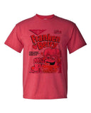 FrankenBerry Tshirt Heather Red Monster Cereal Boo-Berry Chocula retro style tee