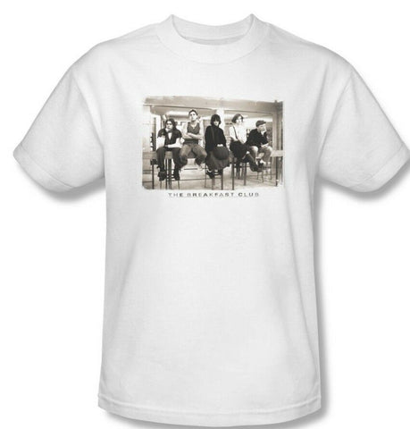 The Breakfast Club T-shirt retro 1980's style movie cotton white tee