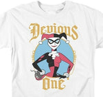 Harley Quinn T-shirt Devious One graphic tee regular fit crew neck BM2886