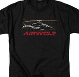 Airwolf T-shirt adult regular fit retro design cotton graphic tee NBC501