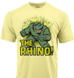 The Rhino Dri Fit graphic T shirt moisture wicking retro Marvel comics Sun Shirt