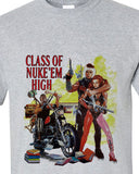 Class Nuke Em High T-shirt regular fit gray crew neck cotton blend graphic tee