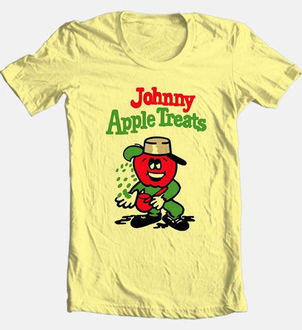 Johnny Appletreats T-shirt Free Shipping retro 80s candy cotton graphic tee