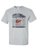 Cujo T-shirt retro 1980s classic horror movie Stephen King gray graphic tee