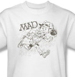 MAD Magazine Pencil Art T-Shirt - Retro Humor Classic Comedy Show WBT27