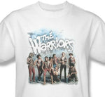The Warriors T-shirt 1970s classic movie retro style white tee