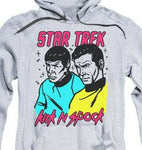 Star Trek Retro Iconic TV series Kirk and Spock animated graphic hoodie CBS1737