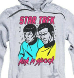 Star Trek Retro Iconic TV series Kirk and Spock animated graphic hoodie CBS1737
