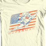 Superman vintage design tee shirt Golden Age DC Comics for saleSuperman T-shirt vintage design Golden Age DC comics graphic cotton tee