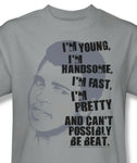 Muhammad Ali T-shirt Young Fast Handsome 70's boxing graphic cotton tee Ali124
