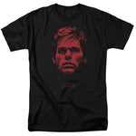 Dexter t-shirt bloody face graphic television show printed cotton tee SHO359 black