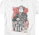 Scarface T-shirt white regular fit men's graphic tee shirt Say Hello to my Little Friend
