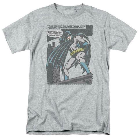 Bat man vintage design graphic tee gray new t-shirt 