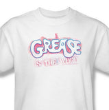 Grease is the Word t-shirt retro 70s movie cotton white tee PAR135