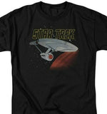Star Trek t-shirt USS Enterprise Retro 60s Sci-Fi TV series graphic tee CBS638