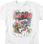 Batman Joker T-shirt SuperFriends retro 80s cartoon DC white graphic tee DCO135