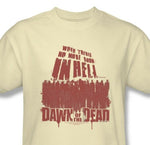 Dawn of Dead T-shirt vintage 70's cotton graphic zombie tee horror movie UNI479