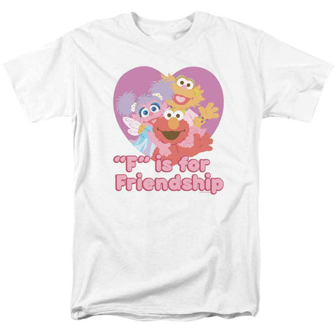 Elmo T-shirt Sesame Street Retro TV F is for Friendship graphic tee SST197