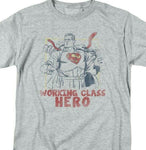 Superman T-shirt Working class hero retro DC comics distressed tee Justice League
