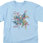 Justice League T-shirt regular fit crew neck blue cotton graphic t-shirt DCO441