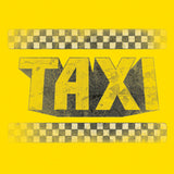 Taxi T-shirt retro 70s 80s TV land 100% cotton graphic yellow tee 